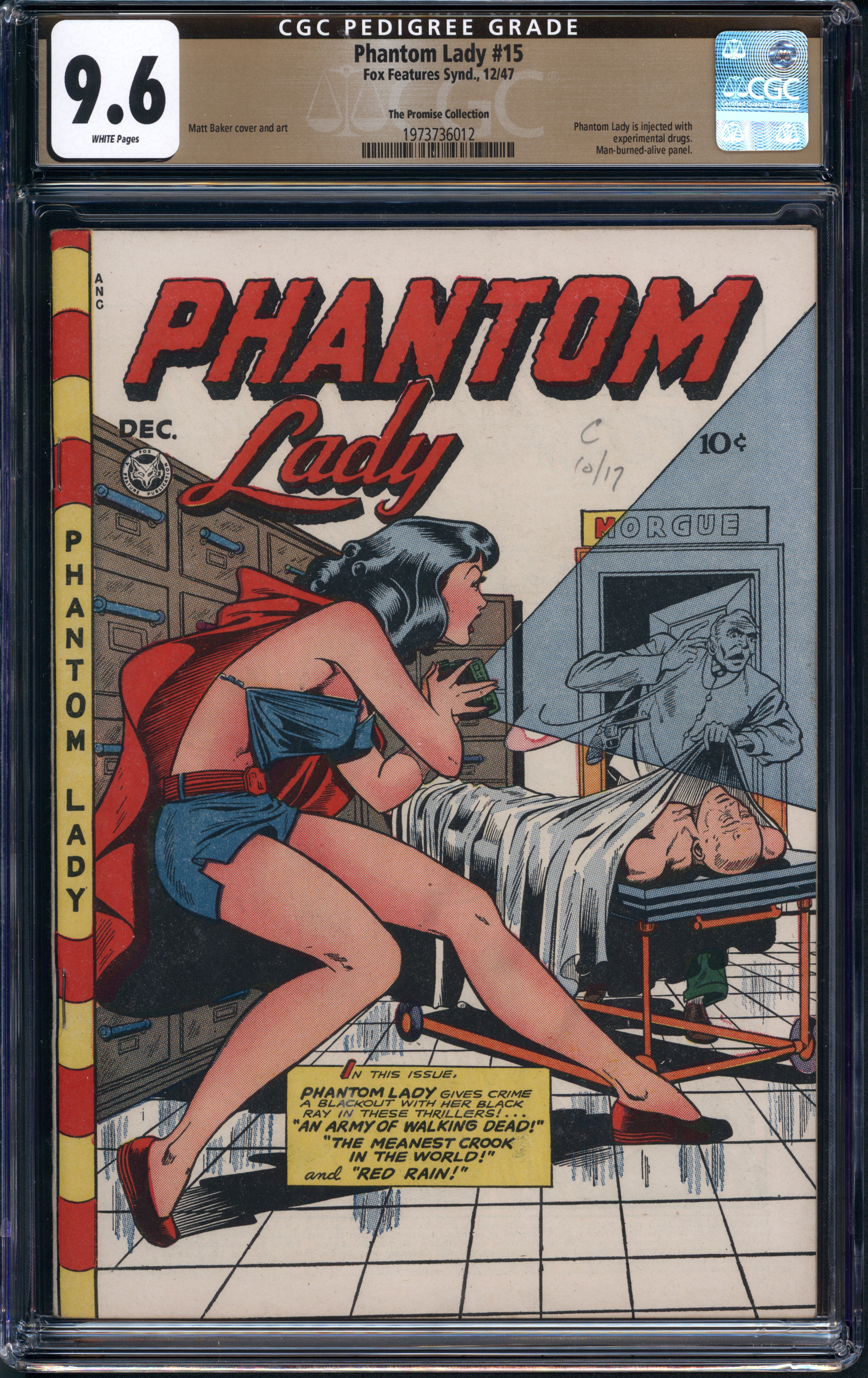 Phantom Lady 15 1947 Fox Features Syndicate CGC