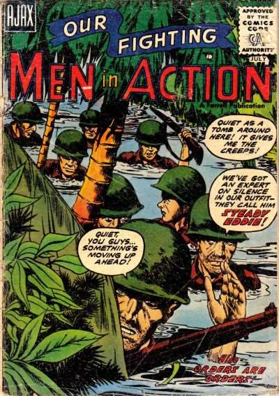 Men in Action (Ajax 1957) # 2 Raw