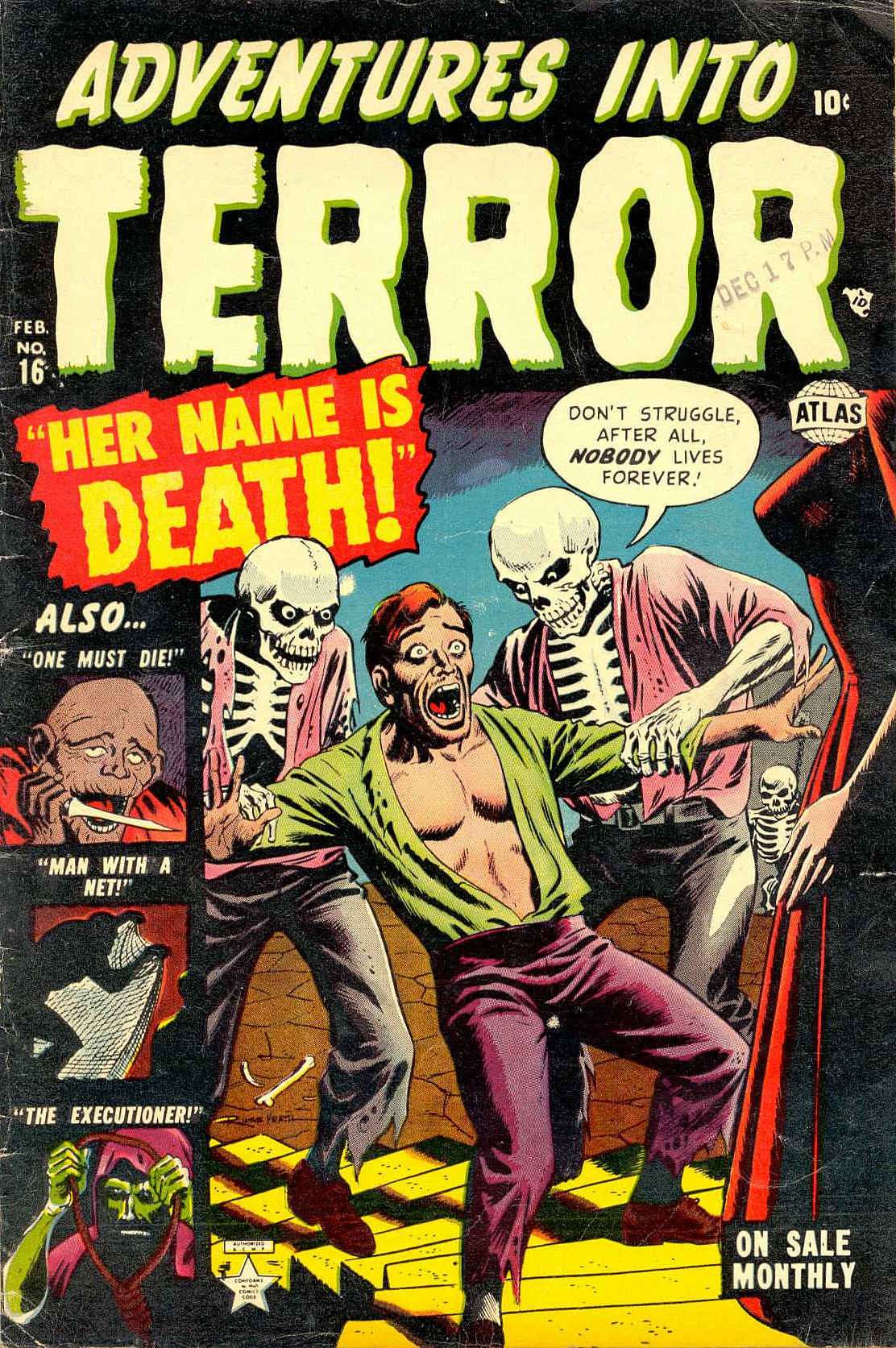 Adventures into Terror (1951 Atlas) # 16 Raw