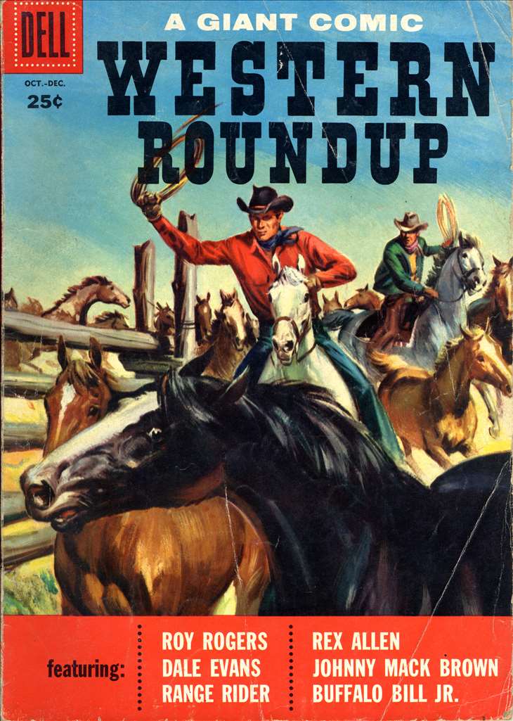 Dell Giant Comics: Western Roundup (1957, Dell) # 20 Raw