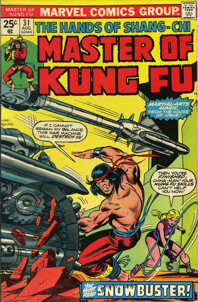 Master of Kung Fu (1974 Marvel) # 31 Raw