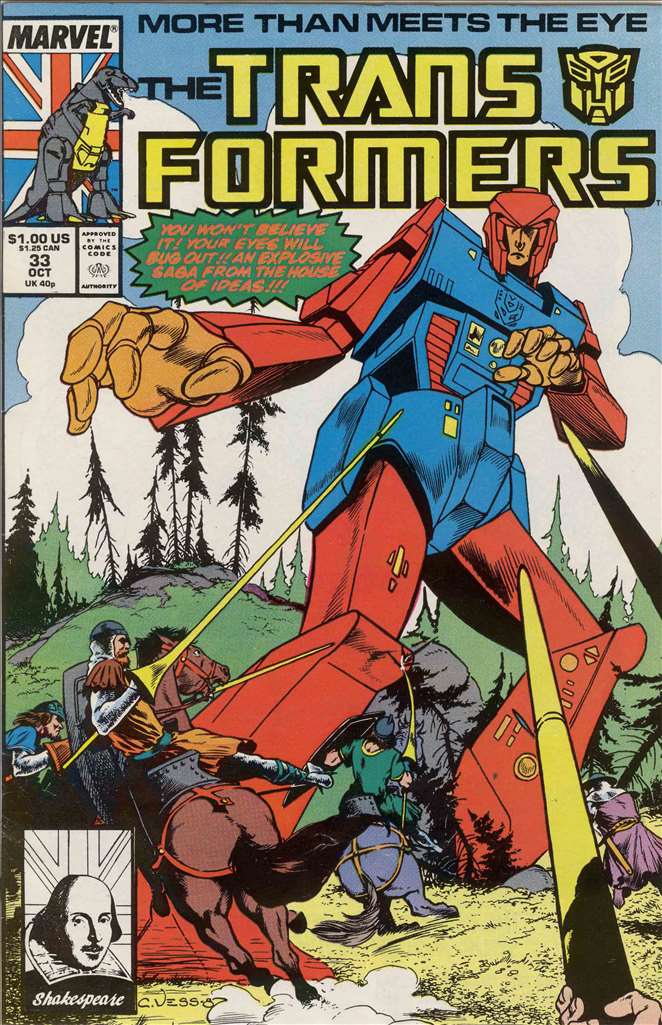 Transformers (1984 Marvel) # 33 Raw