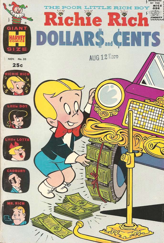 Richie Rich (1960 1st Series Harvey) # 33 Raw