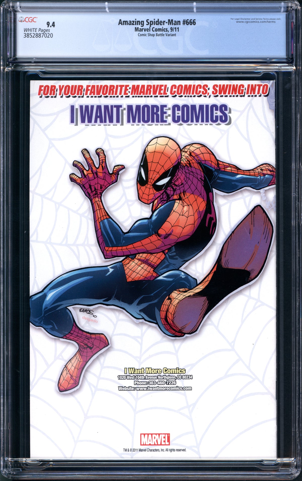 VIM_grade_cgc-9-4-comic-shop-battle-variant---thanks-for-swinging-by-i-want-more-comics-3852887020