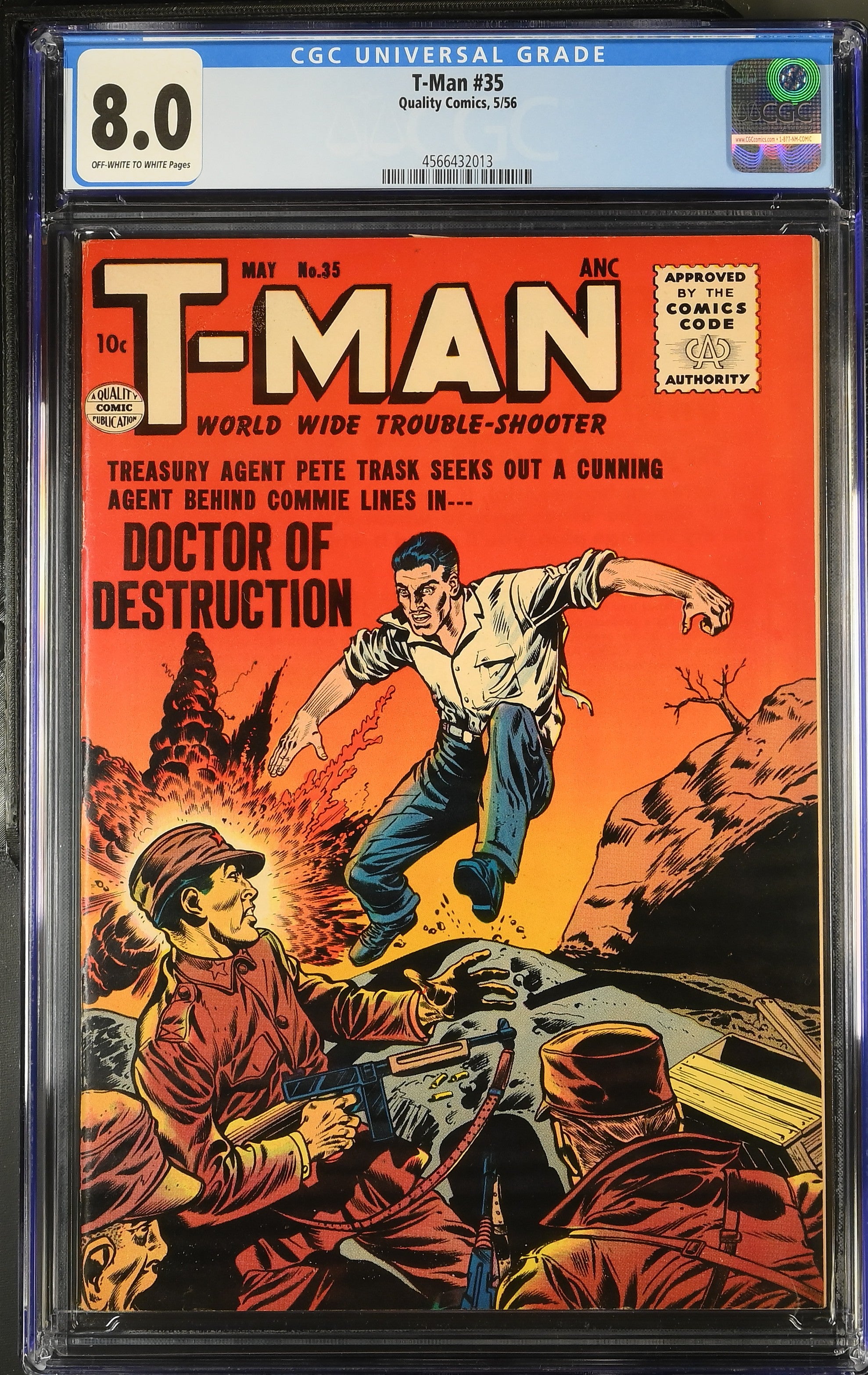 T-Man (1951, Quality) # 35 CGC