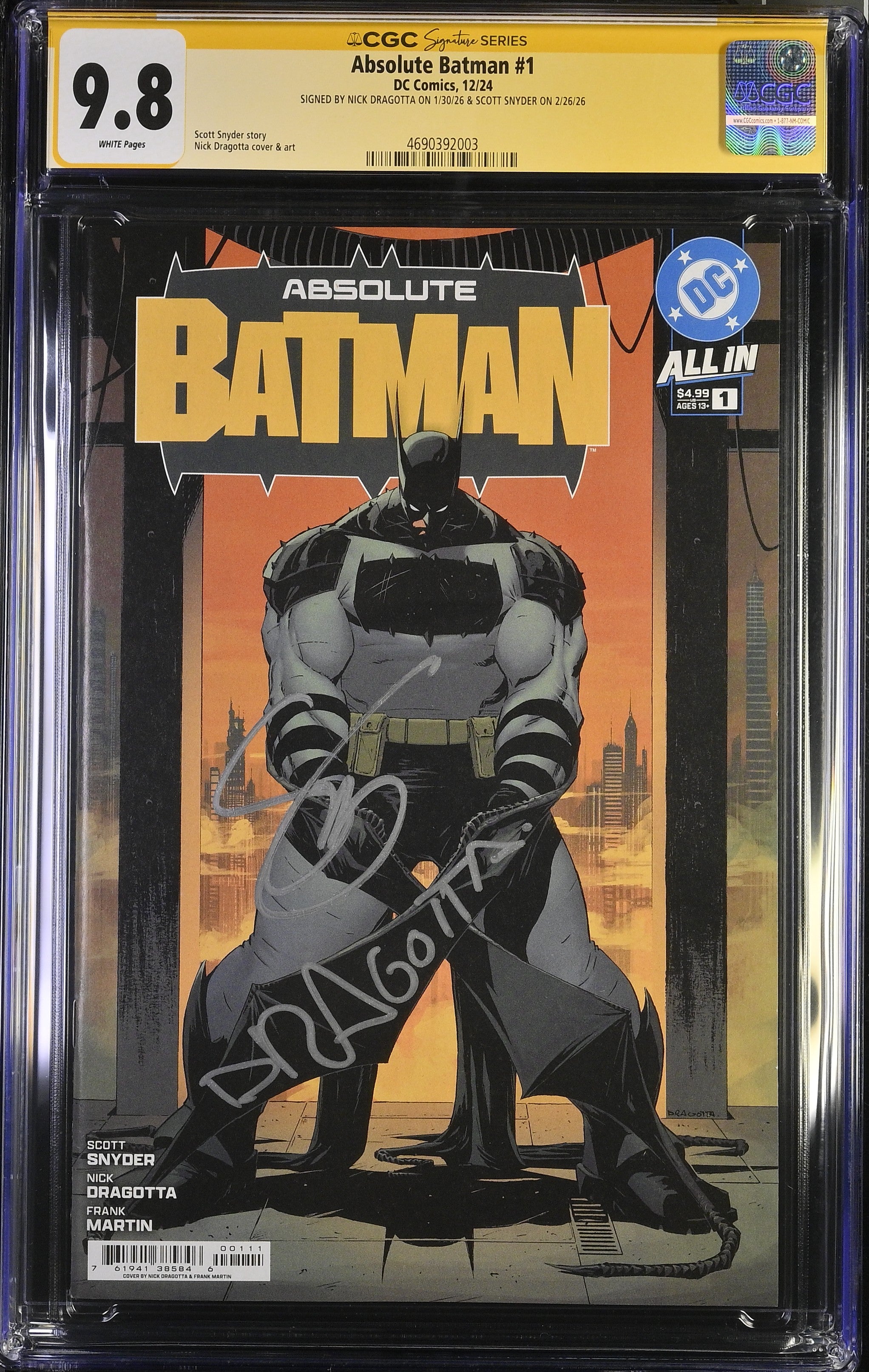 Absolute Batman (2024 DC) # 1 CGC Signature Series