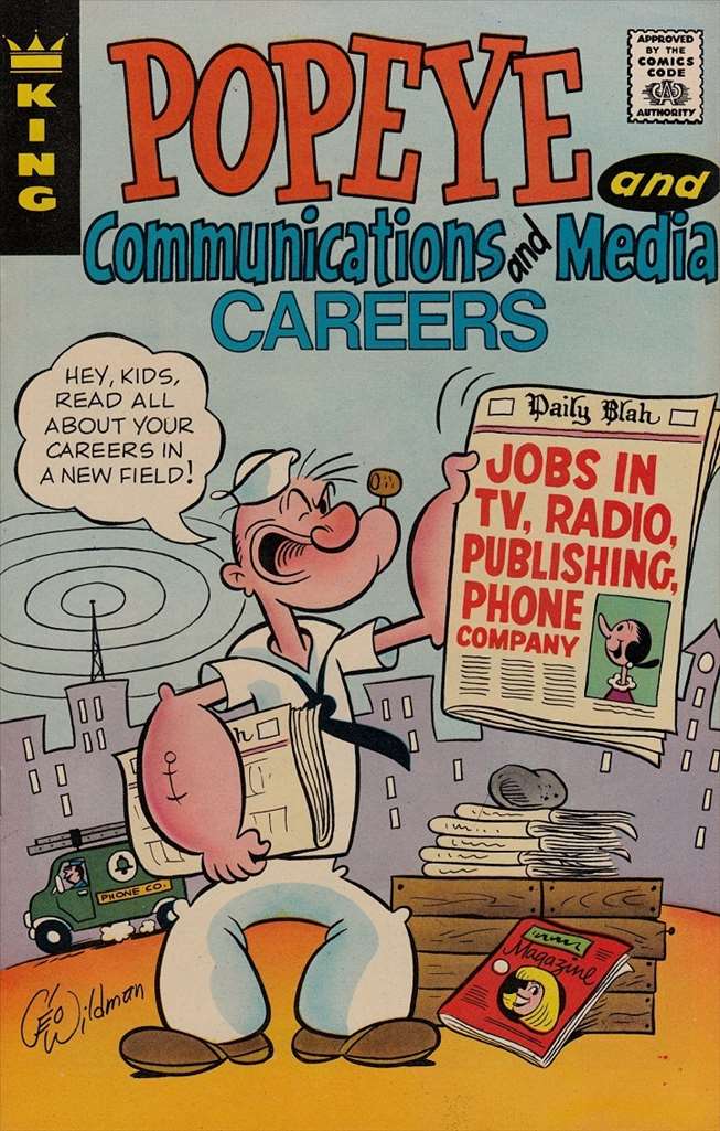 Popeye King Educational Comics Giveaway (1972 King) #  3 Raw