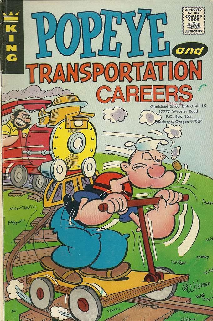 Popeye King Educational Comics Giveaway (1972 King) #  4 Raw