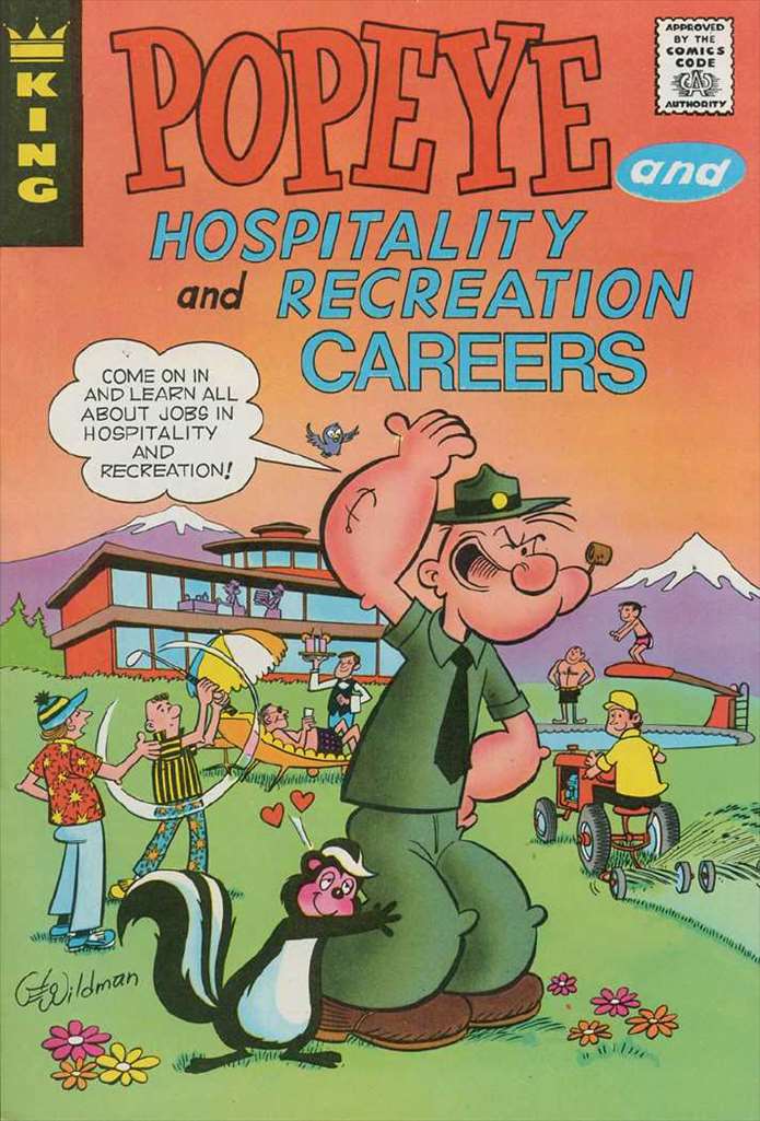 Popeye King Educational Comics Giveaway (1972 King) #  8 Raw