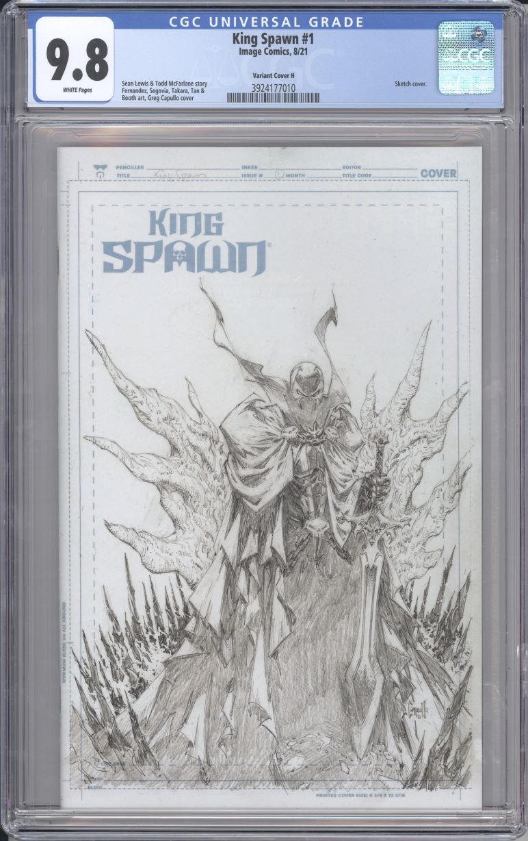 #Grade_cgc 9.8 variant h sketch (3924177010)