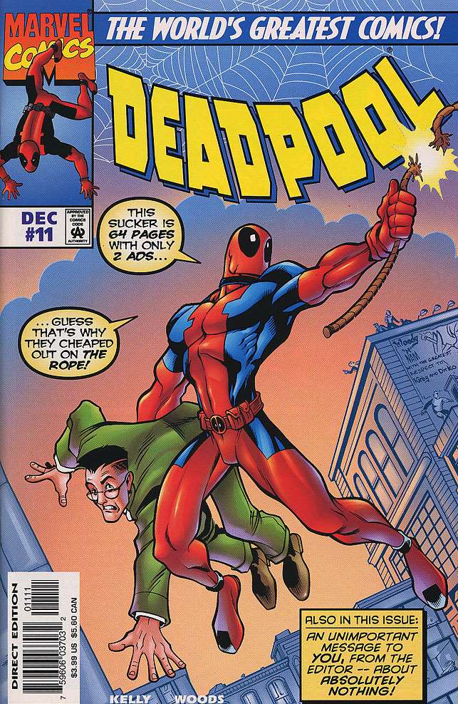 Deadpool (1997 1st Series Marvel) # 11 Raw
