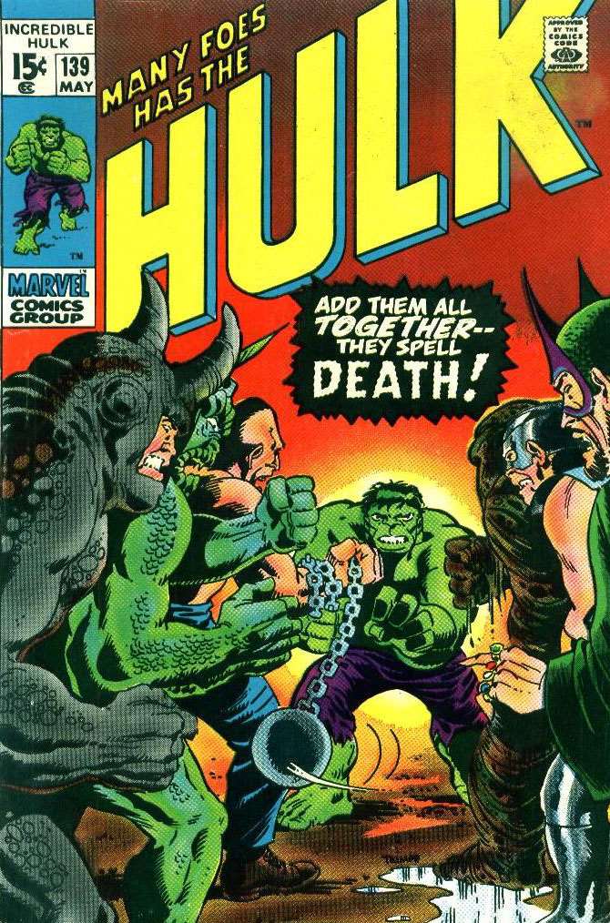 Incredible Hulk (1962 1st Series Marvel) #139 Raw