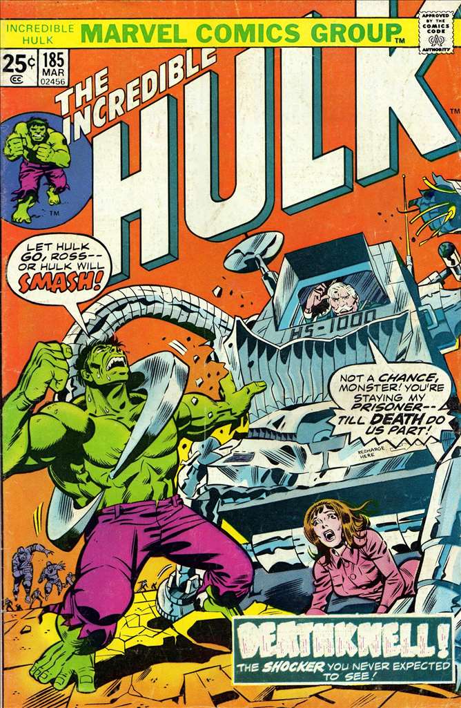 Incredible Hulk (1962 1st Series Marvel) #185 Raw