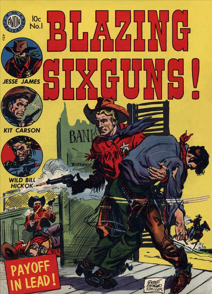 Blazing Sixguns (1952 Avon) #  1 Raw