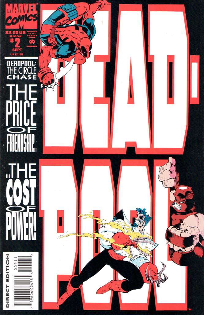 Deadpool Circle Chase (1993 Marvel) #  2 Raw