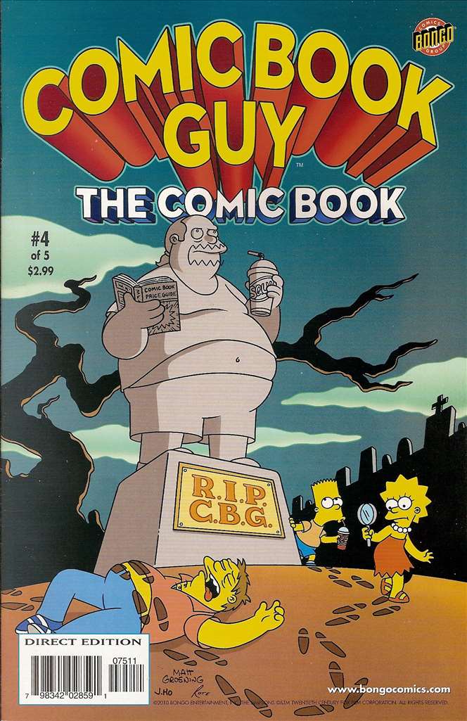 Comic Book Guy the Comic Book (2010 Bongo) #  4 Raw