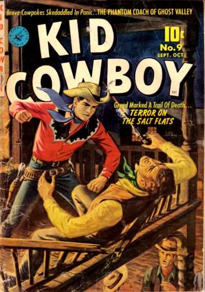 Kid Cowboy (Ziff-Davis, 1950) #  9 Raw